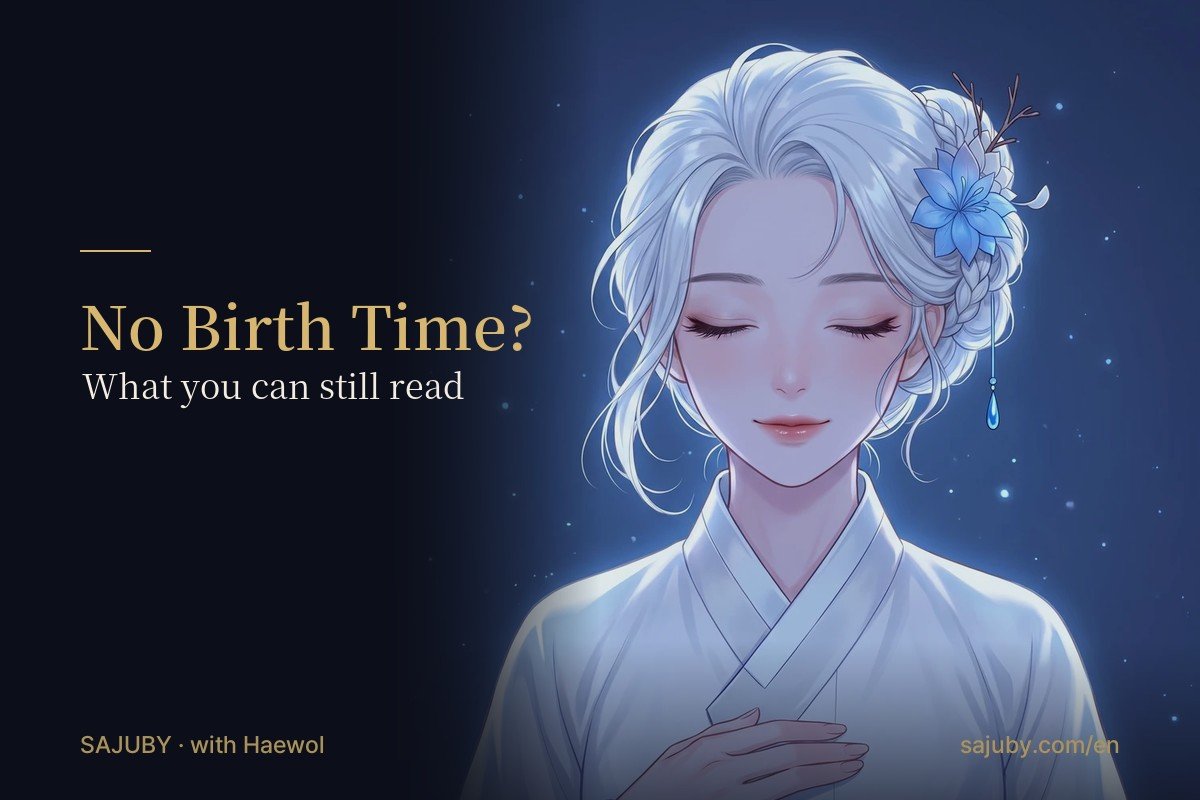 No Birth Time? What a Saju Reading Can Still Tell You (and How to Narrow It Down)