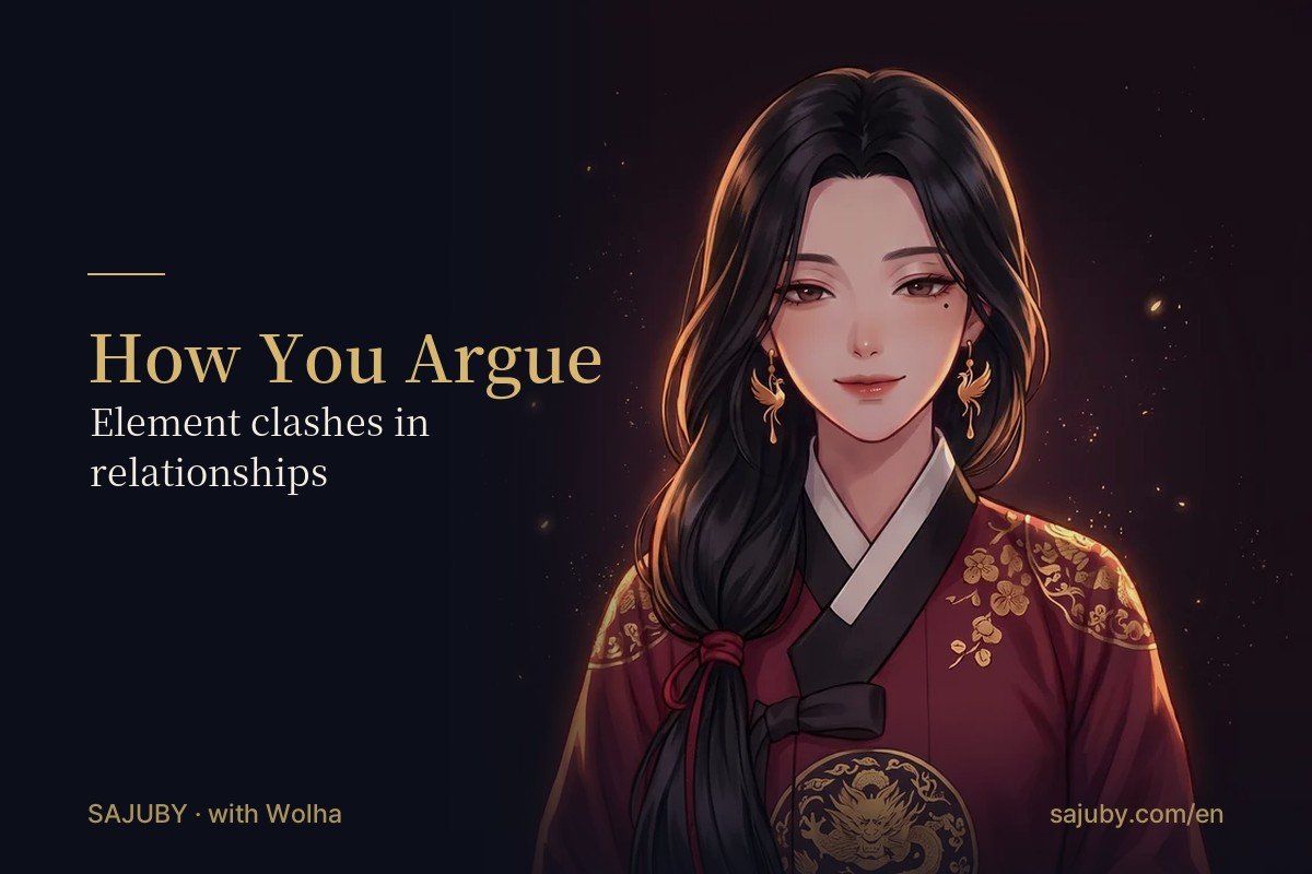 How You Argue, According to Your Saju: Element Clashes in Relationships
