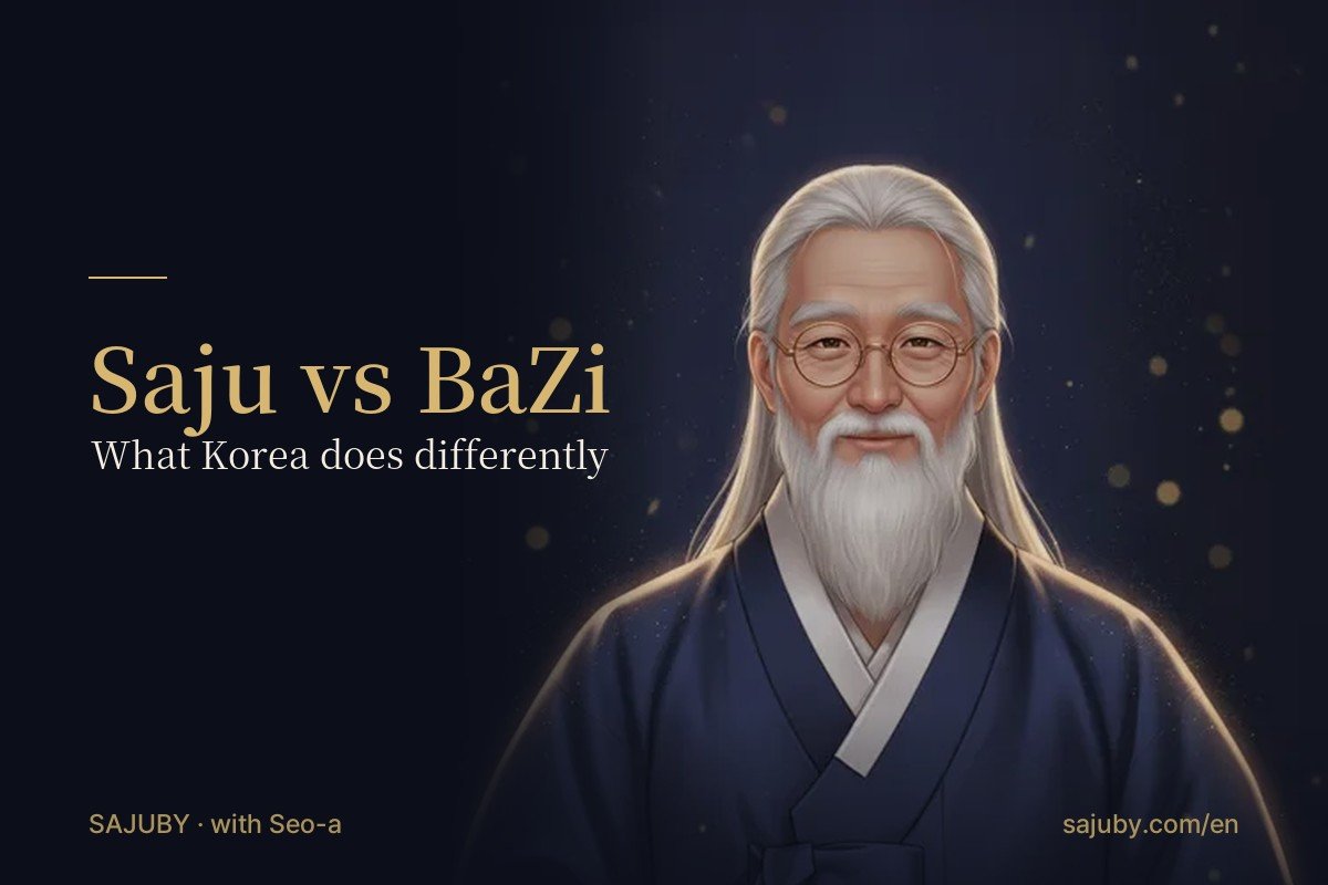 Saju vs BaZi: What Korean Four Pillars Does Differently from Chinese