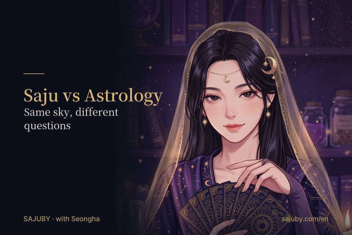 Saju vs Western Astrology: Same Sky, Different Questions