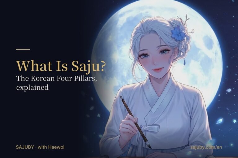 What Is Saju? The Korean Four Pillars of Destiny, Explained Simply