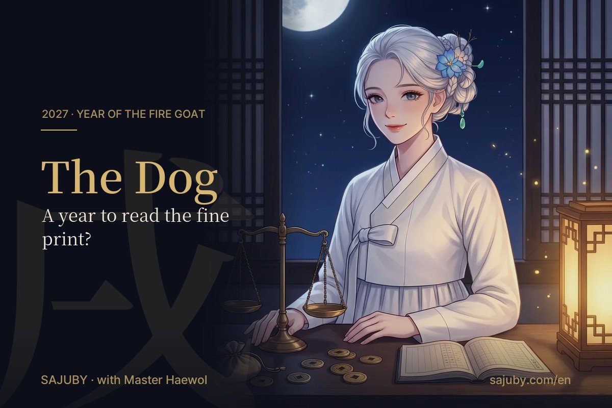 Dog in 2027, the Fire Goat year, with Master Haewol