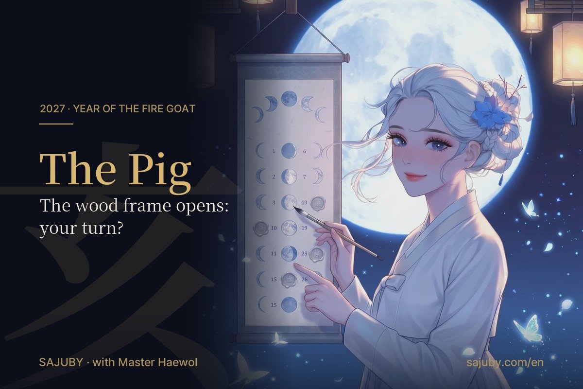 Pig in 2027, the Fire Goat year, with Master Haewol