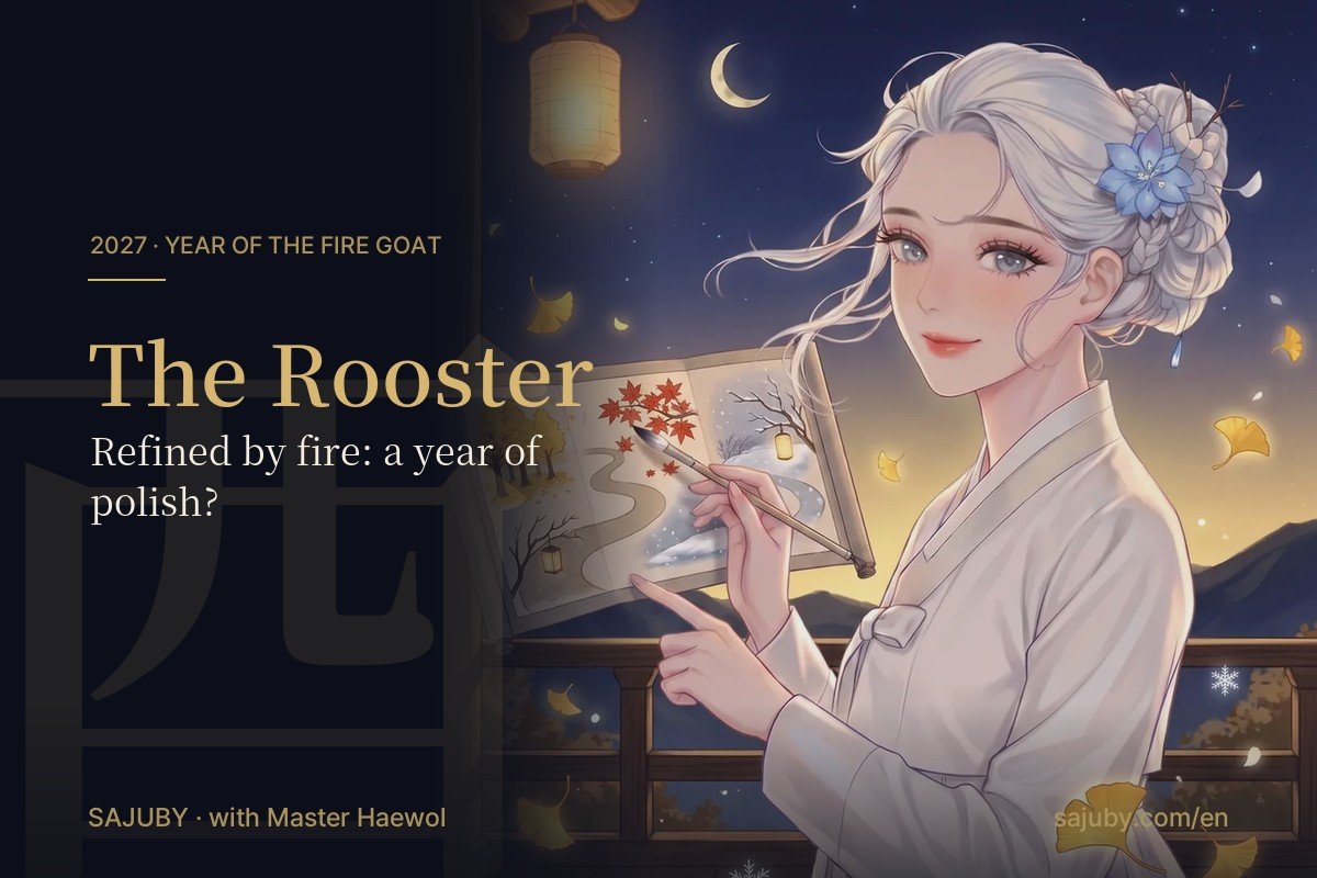 Rooster in 2027, the Fire Goat year, with Master Haewol
