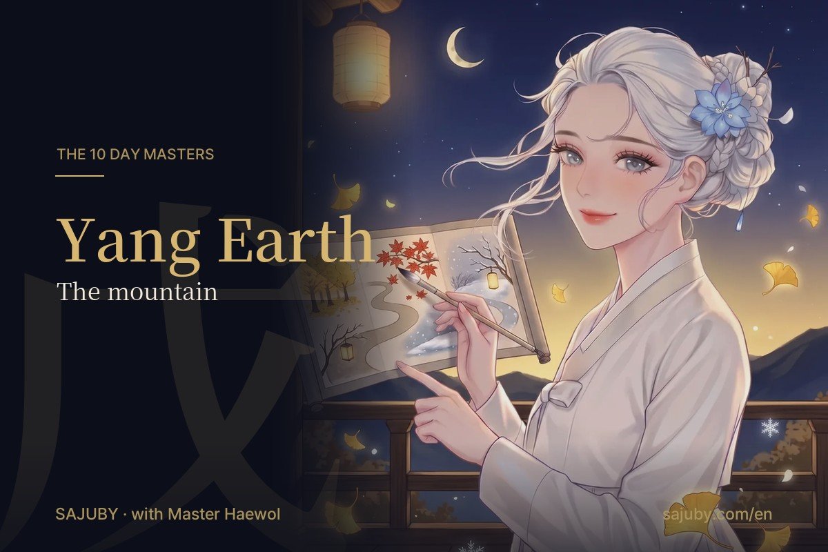 Yang Earth day master in Korean saju, with Master Haewol