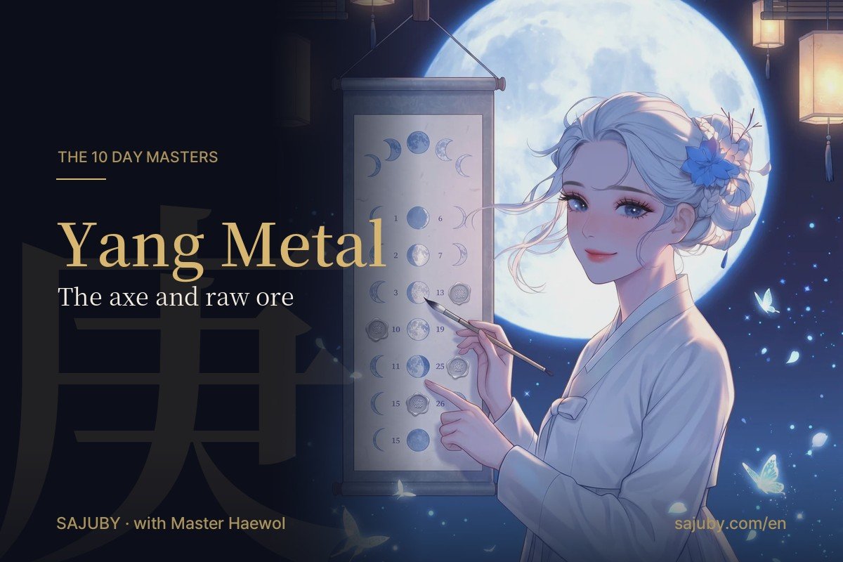 Yang Metal day master in Korean saju, with Master Haewol