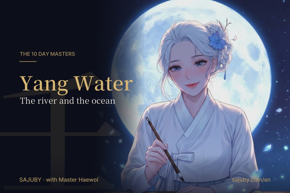 Yang Water day master in Korean saju, with Master Haewol