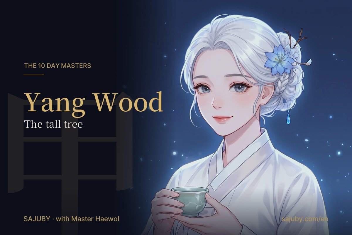 Yang Wood day master in Korean saju, with Master Haewol