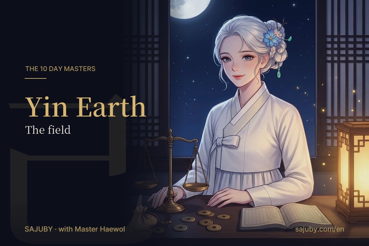 Yin Earth day master in Korean saju, with Master Haewol