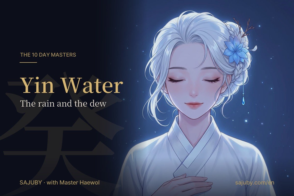 Yin Water day master in Korean saju, with Master Haewol