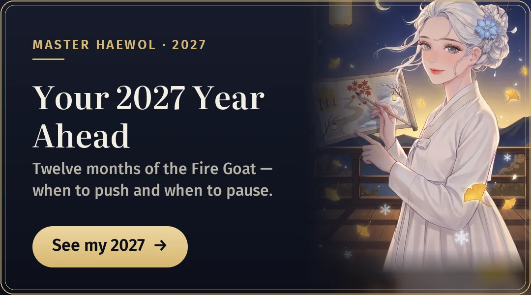 Your 2027 Year Ahead with Master Haewol on SAJUBY
