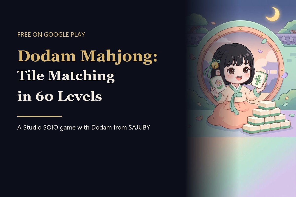 Dodam Mahjong: A Relaxing Tile-Matching Puzzle in 60 Levels