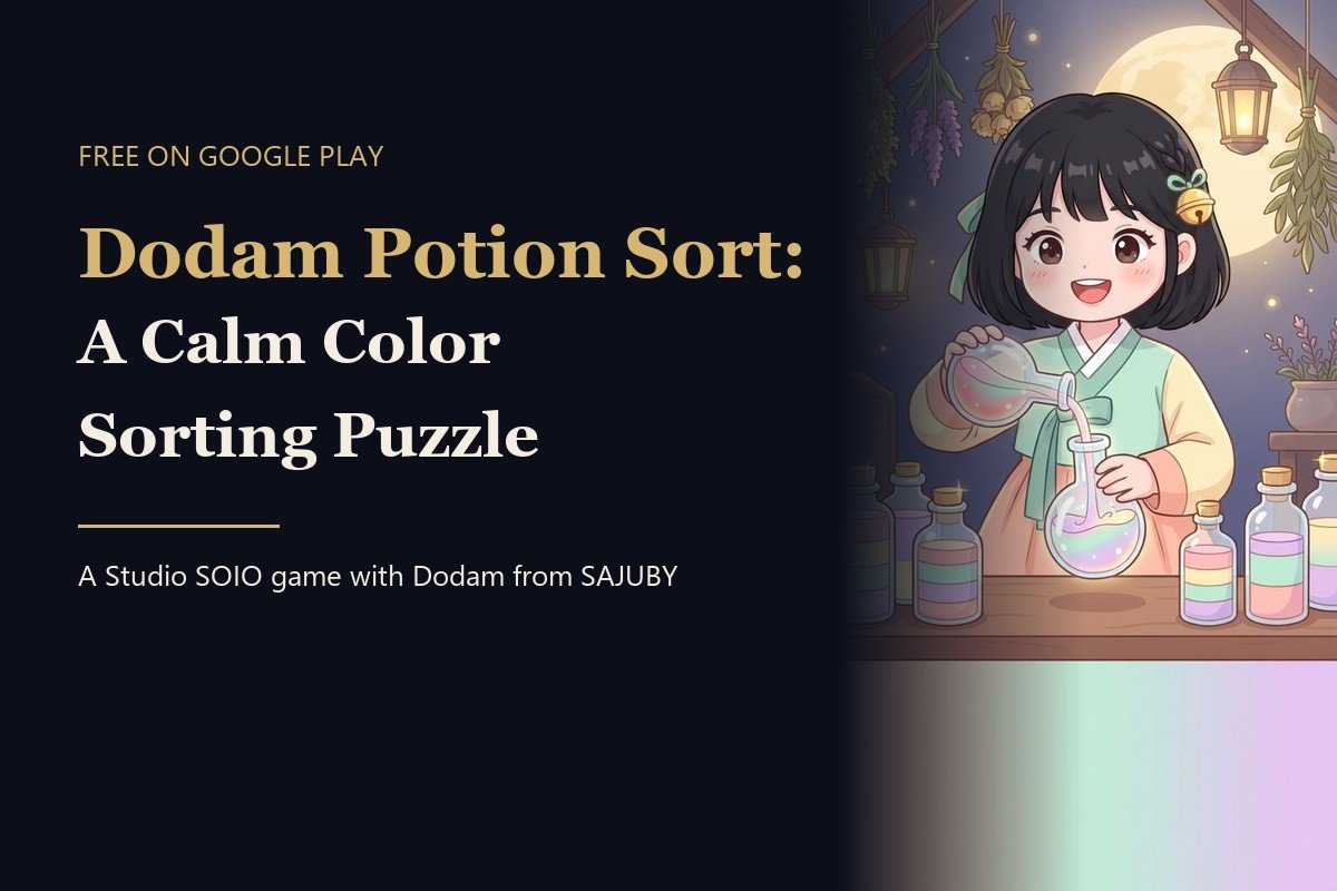 Dodam Potion Sort: A Calm Color-Sorting Puzzle with 300 Levels